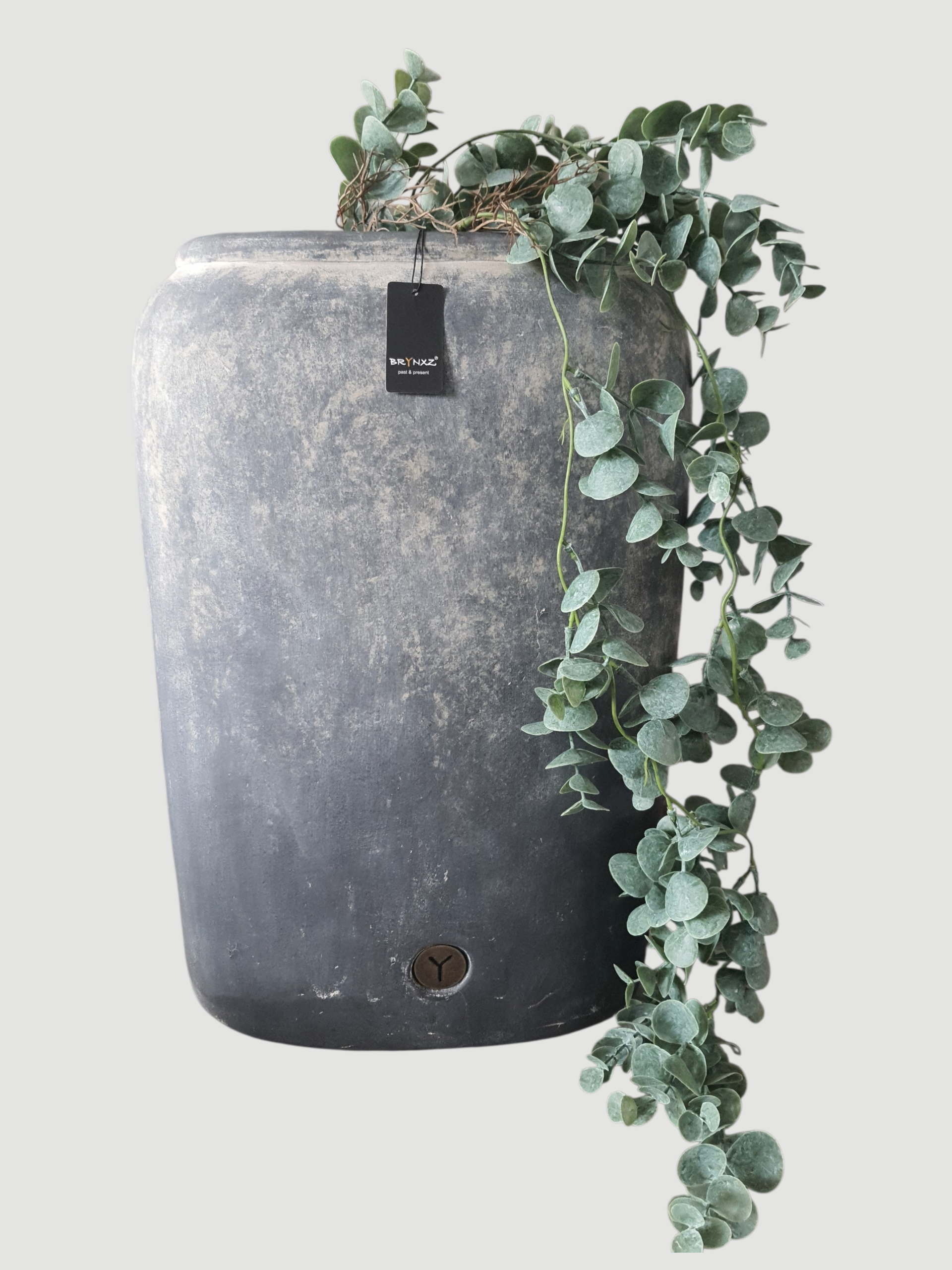 BRYNXZ Pflanztopf grau Keramik 45x16x30 cm