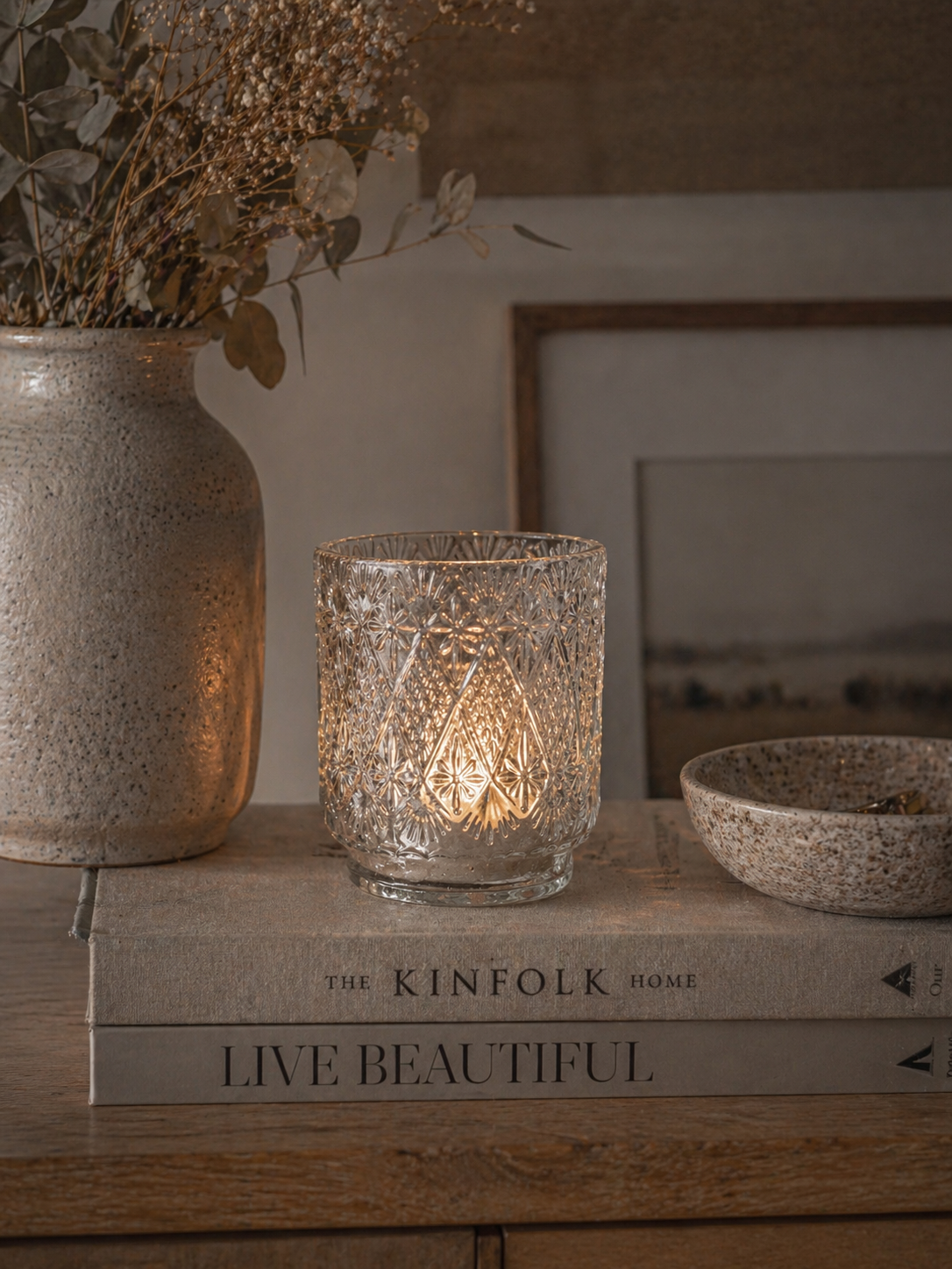 Windlicht Glas 13 cm