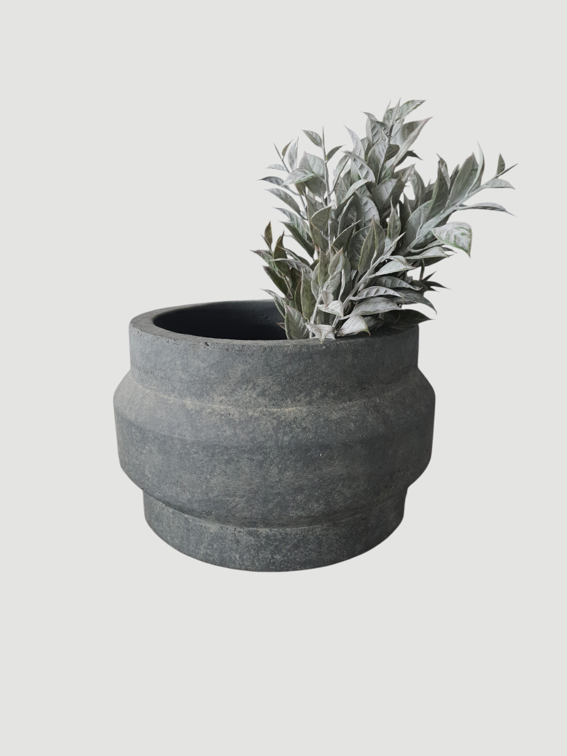 BRYNXZ Pflanztopf grau Keramik 23x15 cm