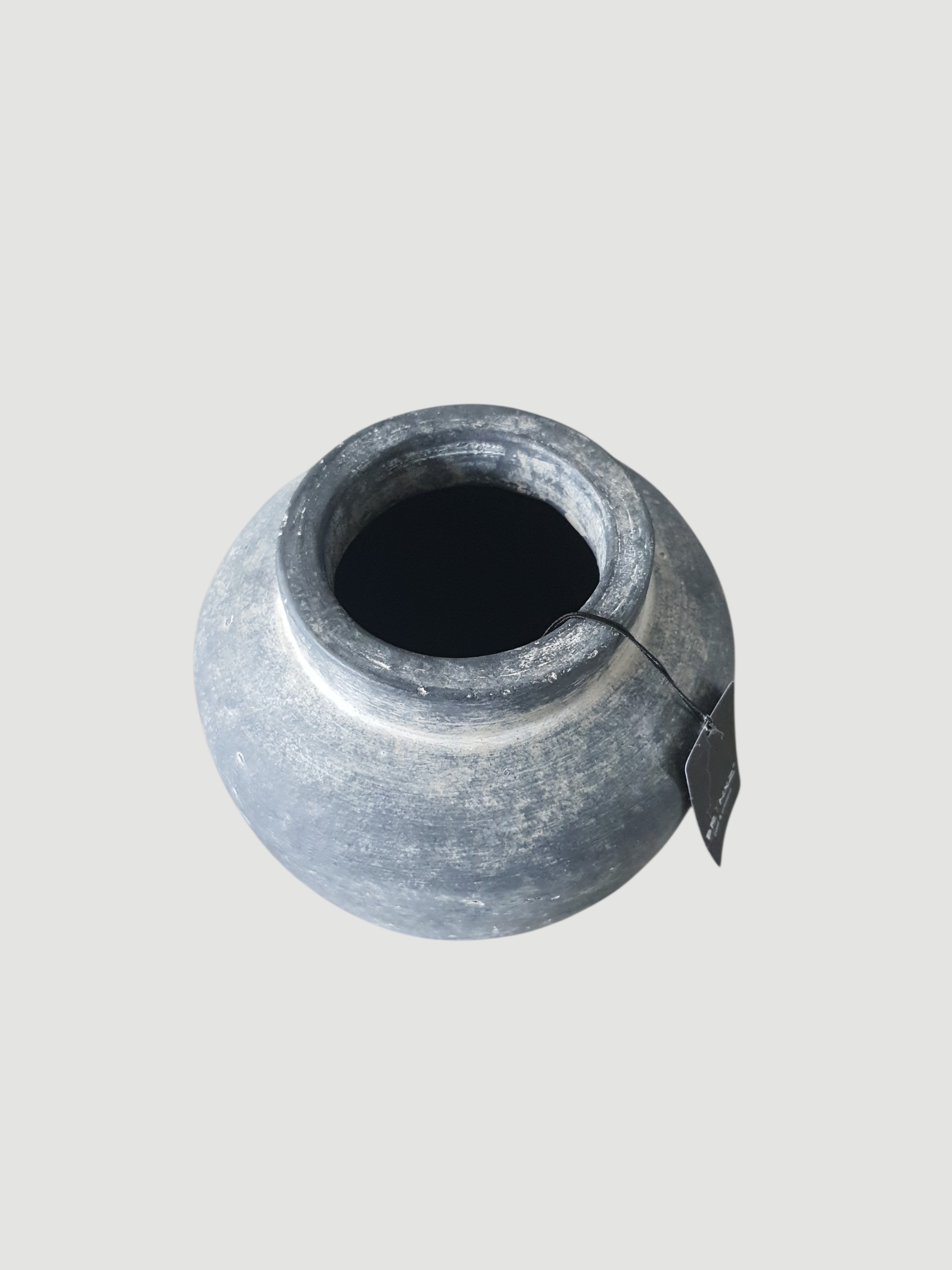 BRYNXZ Vase grau rund Keramik 14x14 cm