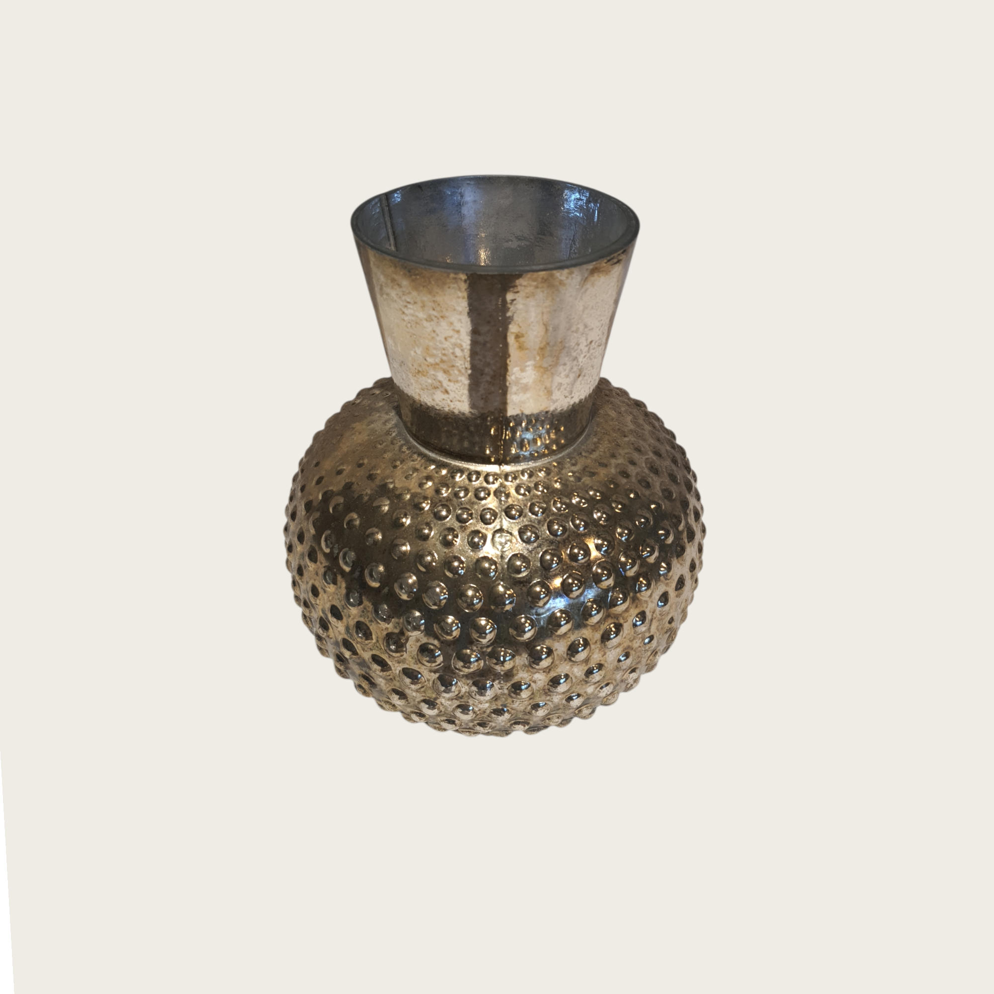 Vase gold Glas 18x16x6 cm
