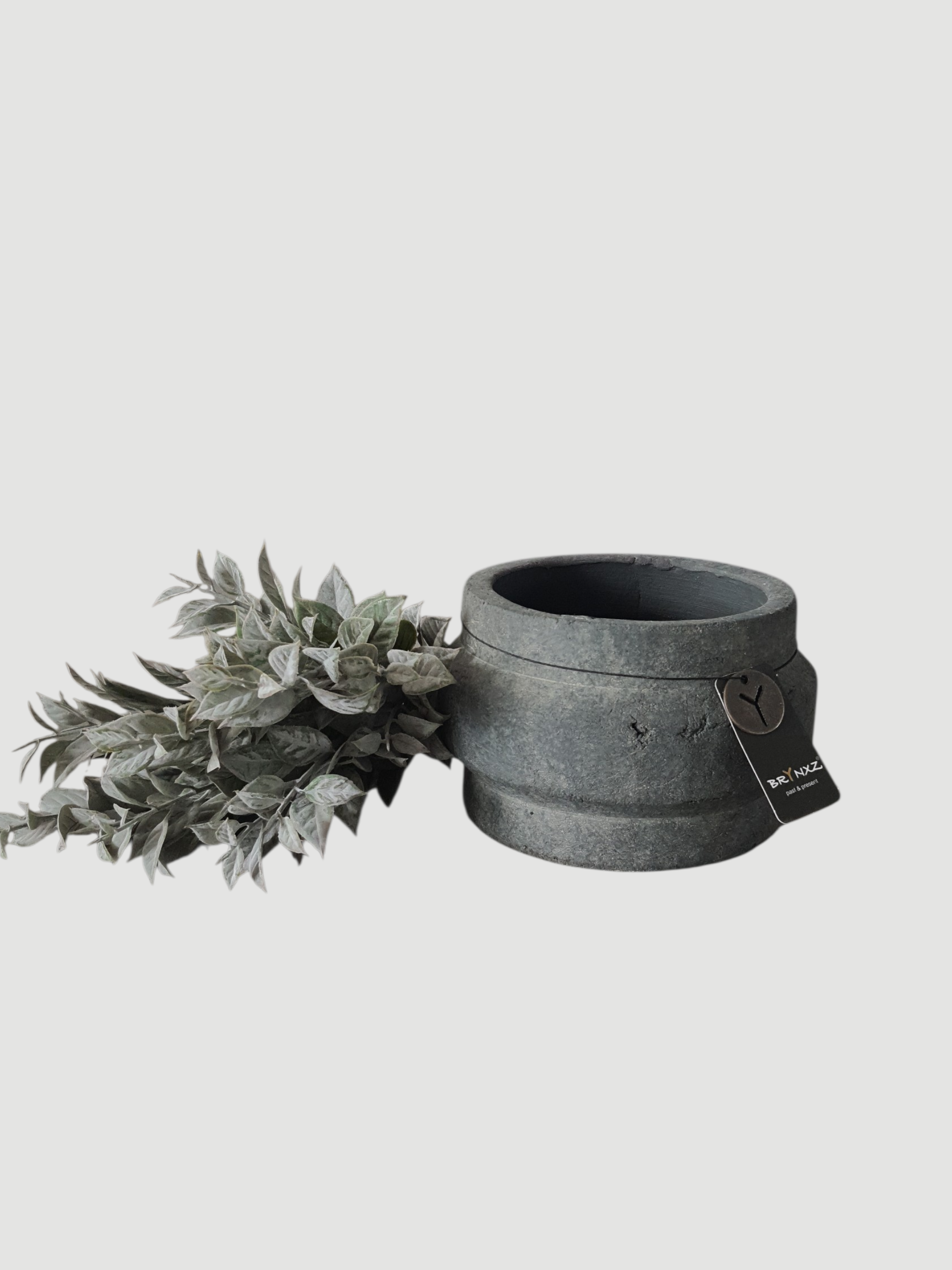 BRYNXZ Pflanztopf grau Keramik 15x10 cm