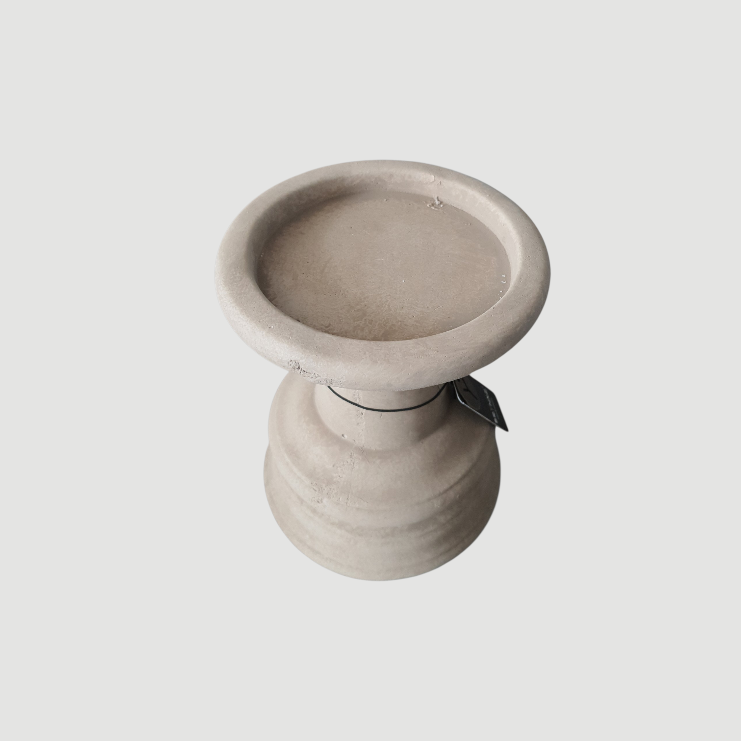 BRYNXZ Kerzenleuchter beige Keramik 18x14 cm