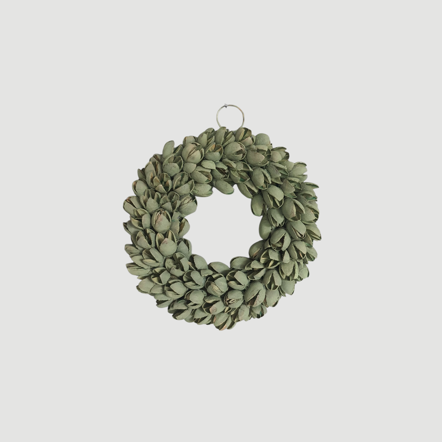 Deko Bakuli Kranz grün D.20 cm