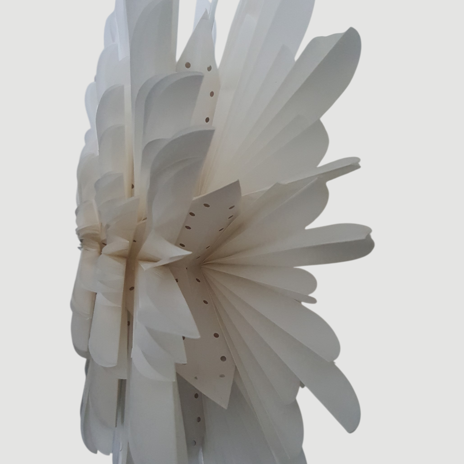 Dalia Pergament Papierblume weiß D.60 cm