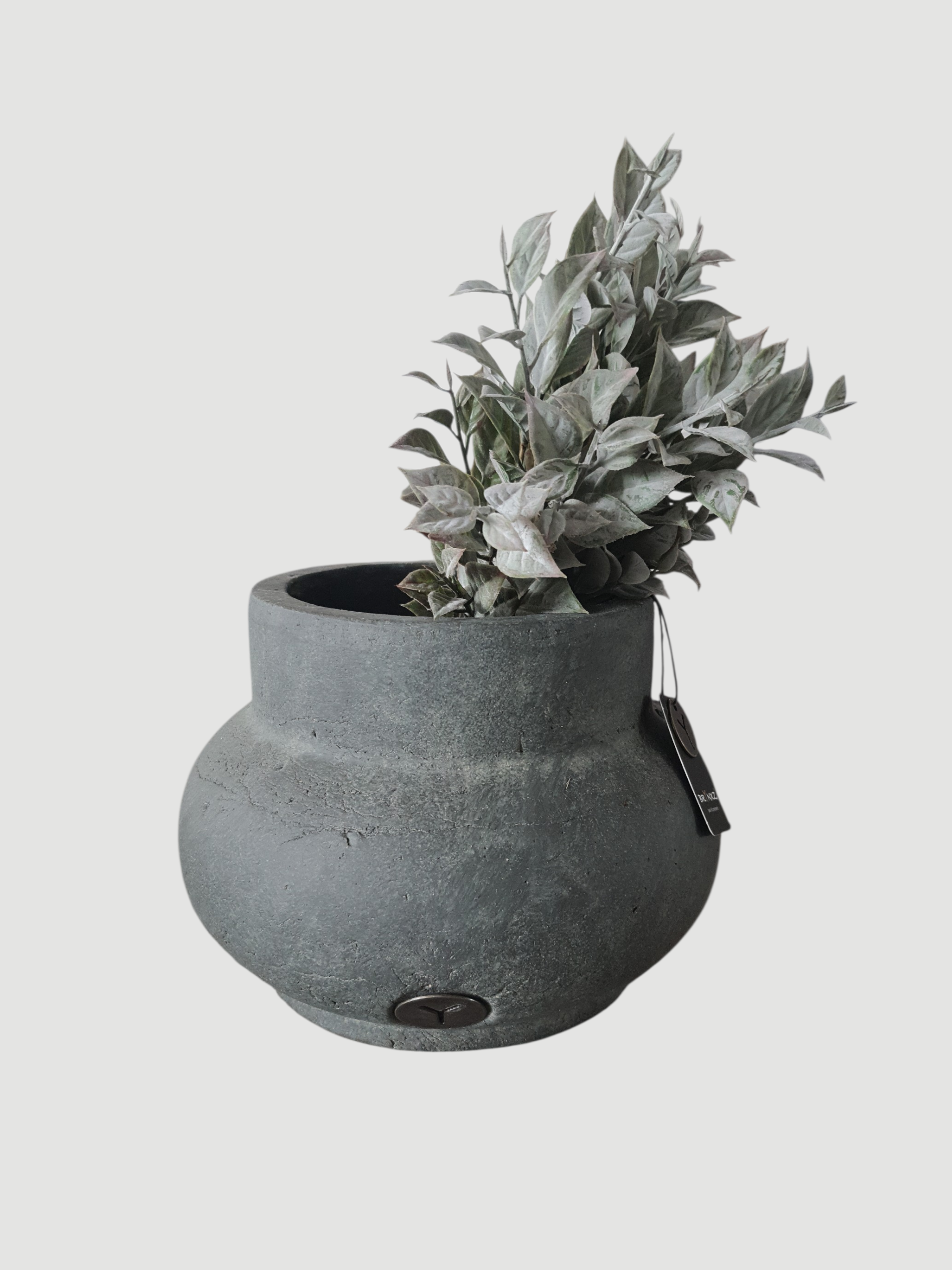 BRYNXZ Pflanztopf grau Keramik 22x16 cm