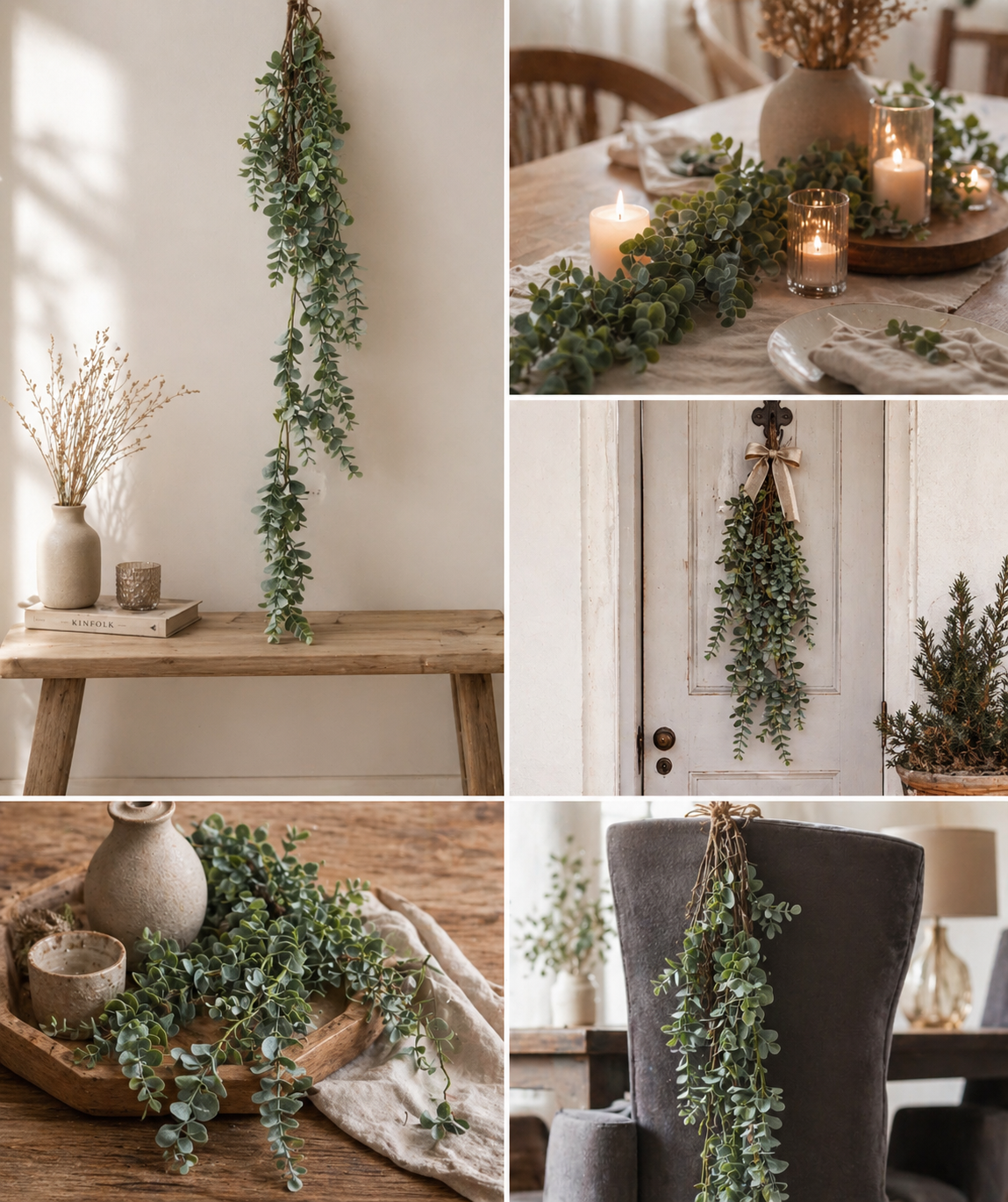 BRYNXZ Eukalyptus Hänger grau/grün 120 cm