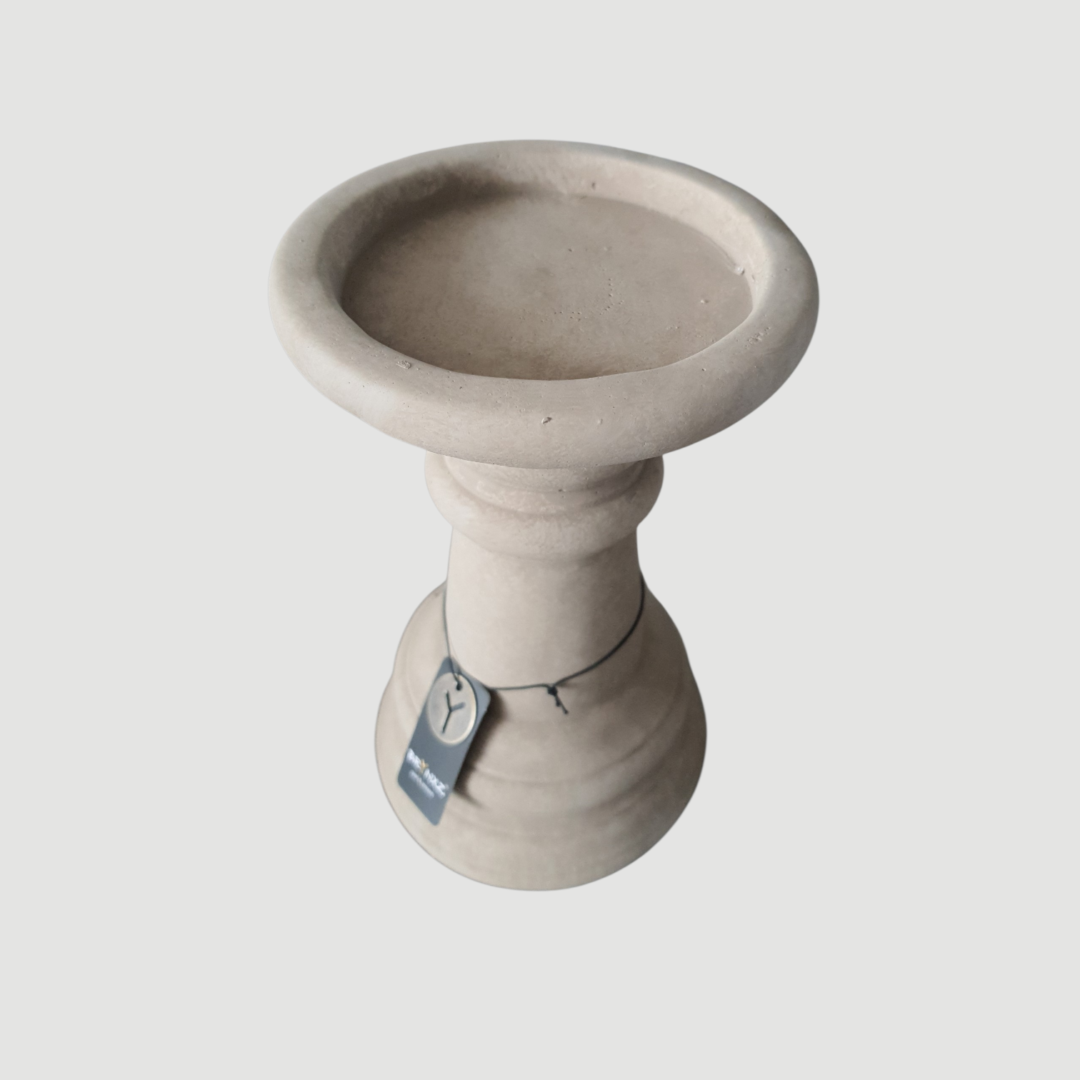 BRYNXZ Kerzenleuchter beige Keramik 23x14 cm